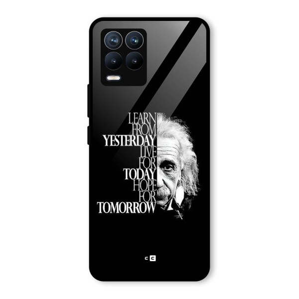 Learn From Yesterday Glass Back Case for Realme 8 Pro