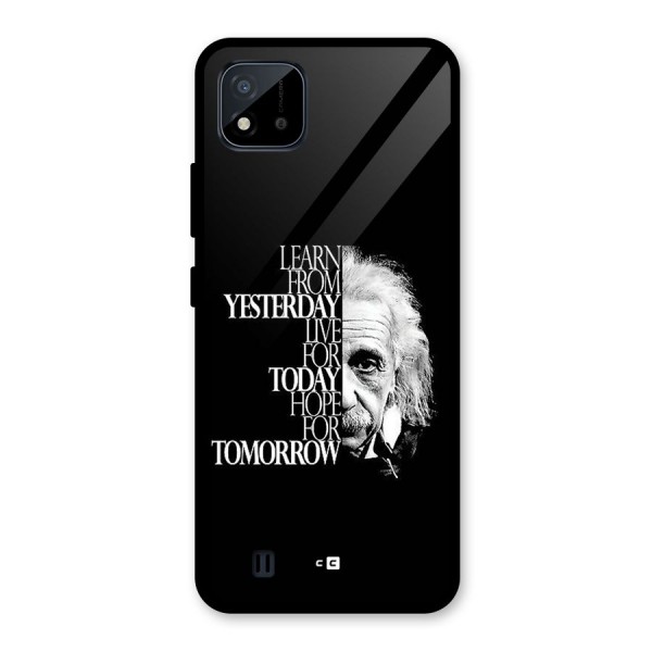 Learn From Yesterday Glass Back Case for Realme C11 2021