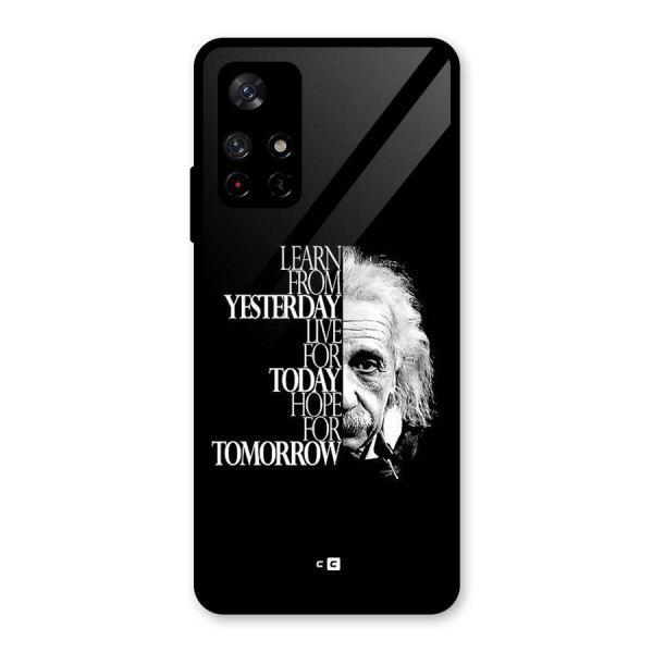 Learn From Yesterday Glass Back Case for Redmi Note 11T 5G