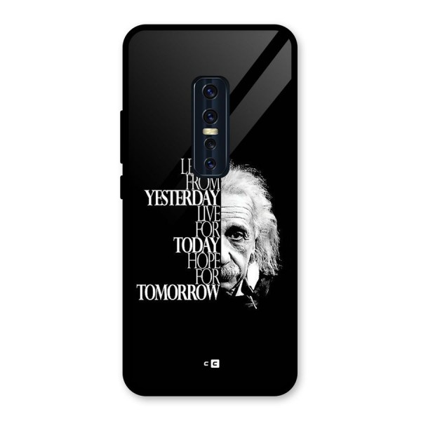 Learn From Yesterday Glass Back Case for Vivo V17 Pro