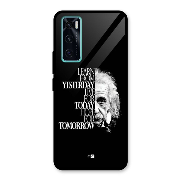 Learn From Yesterday Glass Back Case for Vivo V20 SE