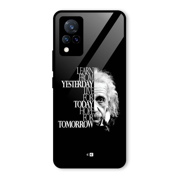 Learn From Yesterday Glass Back Case for Vivo V21 5G