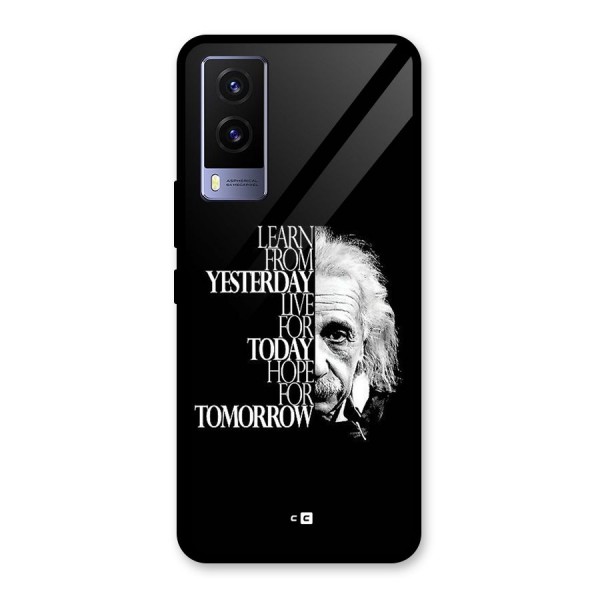 Learn From Yesterday Glass Back Case for Vivo V21e 5G