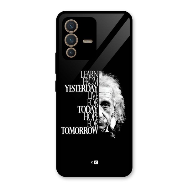 Learn From Yesterday Glass Back Case for Vivo V23 5G