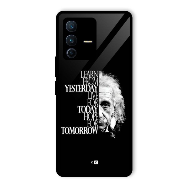 Learn From Yesterday Glass Back Case for Vivo V23 Pro