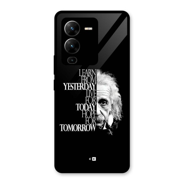 Learn From Yesterday Glass Back Case for Vivo V25 Pro