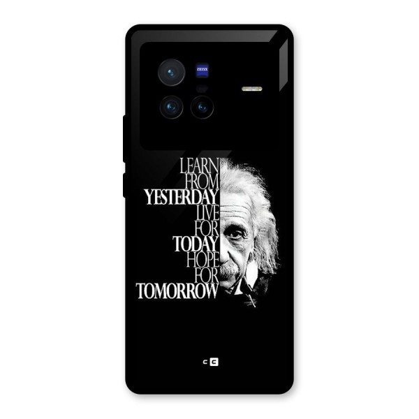 Learn From Yesterday Glass Back Case for Vivo X80