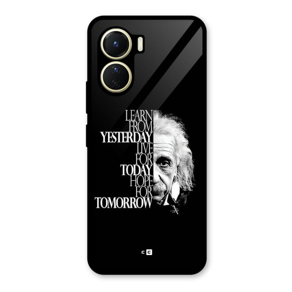 Learn From Yesterday Glass Back Case for Vivo Y16