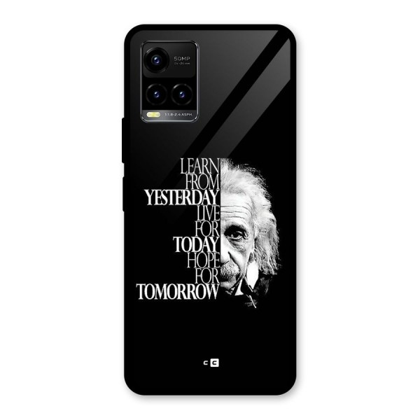 Learn From Yesterday Glass Back Case for Vivo Y21A