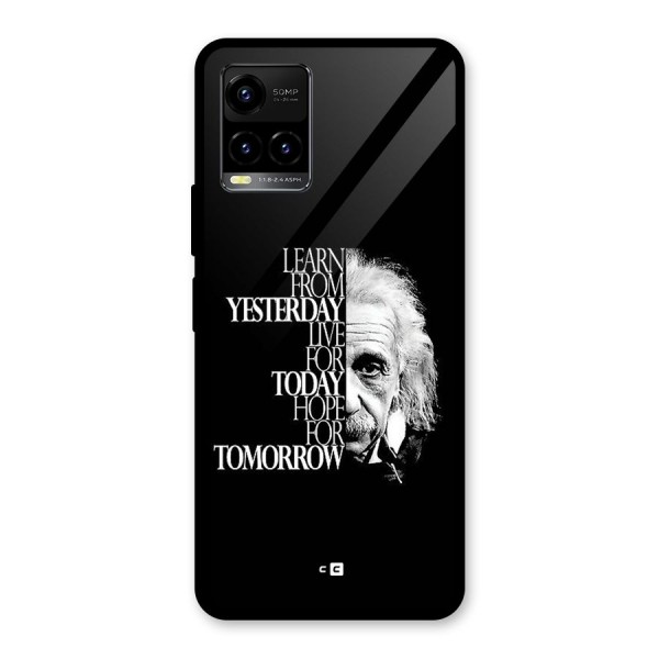 Learn From Yesterday Glass Back Case for Vivo Y21T