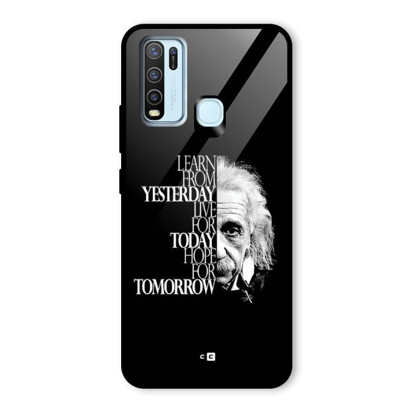 Learn From Yesterday Glass Back Case for Vivo Y50