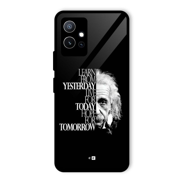 Learn From Yesterday Glass Back Case for Vivo Y75 5G