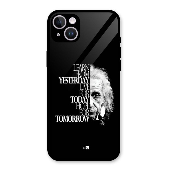 Learn From Yesterday Glass Back Case for iPhone 14 Plus