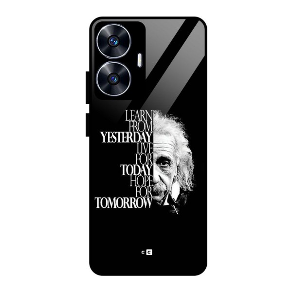 Learn From Yesterday Glass Back Case for realme C55