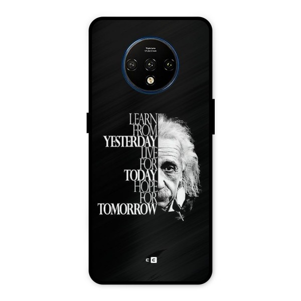 Learn From Yesterday Metal Back Case for OnePlus 7T