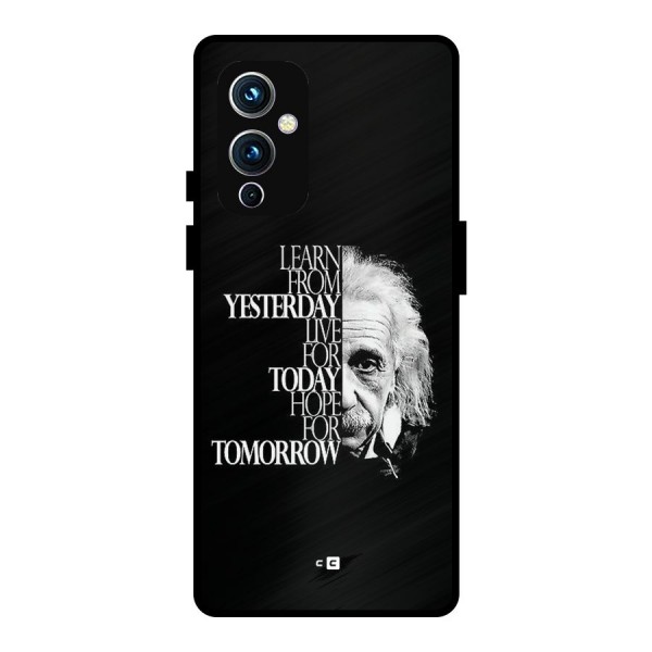 Learn From Yesterday Metal Back Case for OnePlus 9