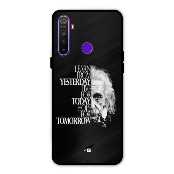 Learn From Yesterday Metal Back Case for Realme Narzo 10