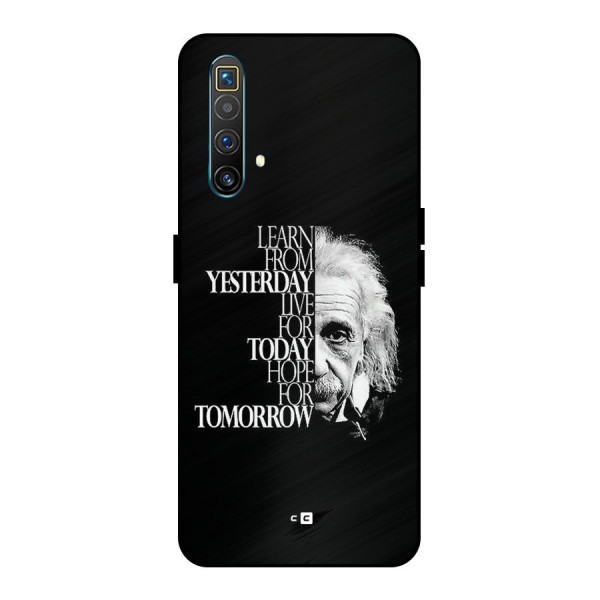 Learn From Yesterday Metal Back Case for Realme X3 SuperZoom