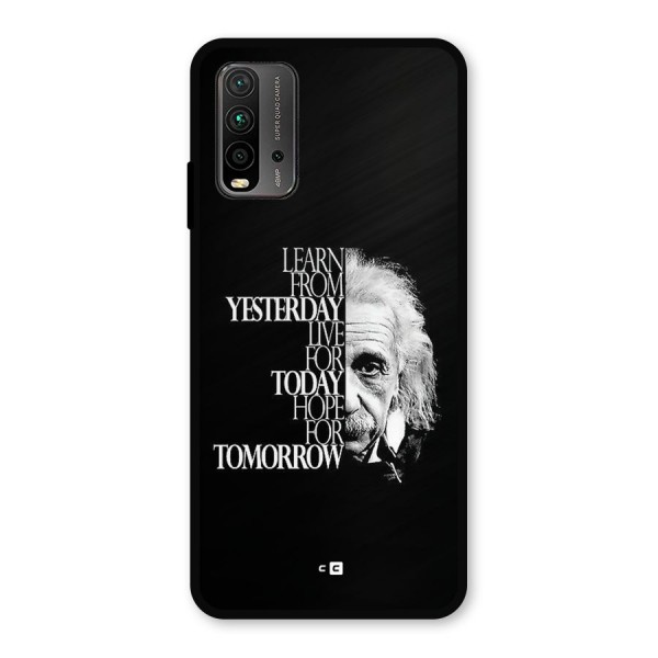 Learn From Yesterday Metal Back Case for Redmi 9 Power