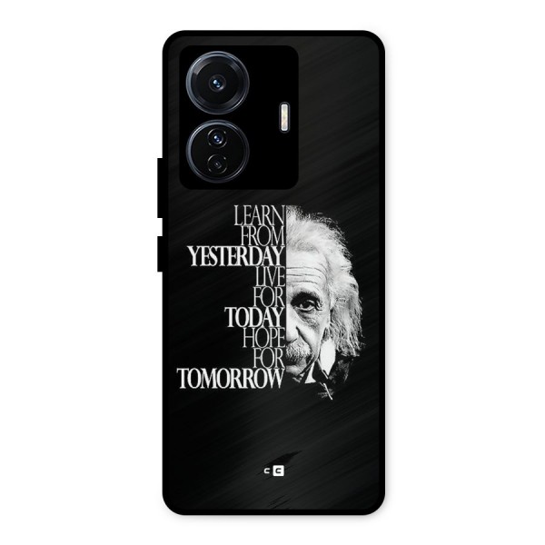 Learn From Yesterday Metal Back Case for Vivo T1 Pro