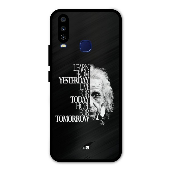 Learn From Yesterday Metal Back Case for Vivo U10