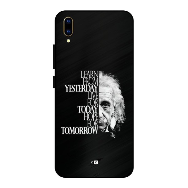 Learn From Yesterday Metal Back Case for Vivo V11 Pro