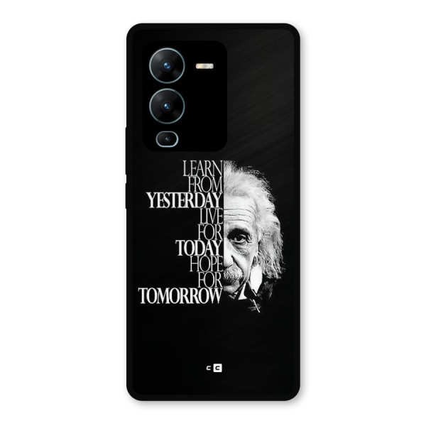 Learn From Yesterday Metal Back Case for Vivo V25 Pro