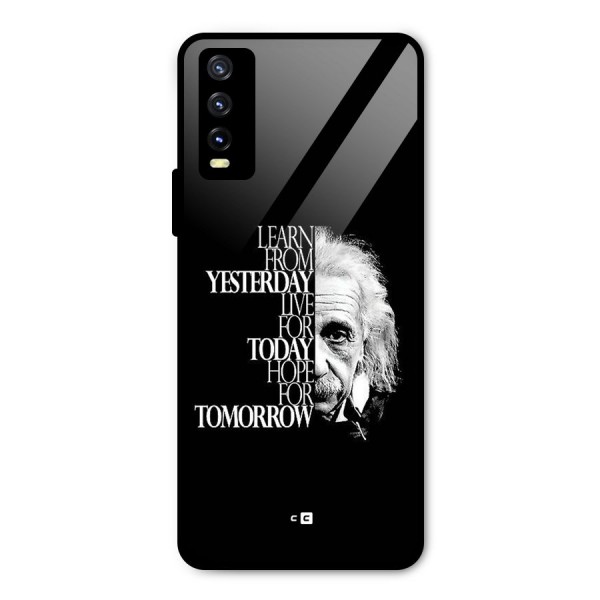 Learn From Yesterday Metal Back Case for Vivo Y20 2021