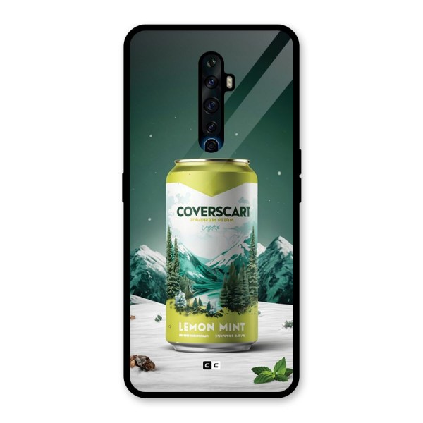 Lemon Mint Glass Back Case for Oppo Reno2 F