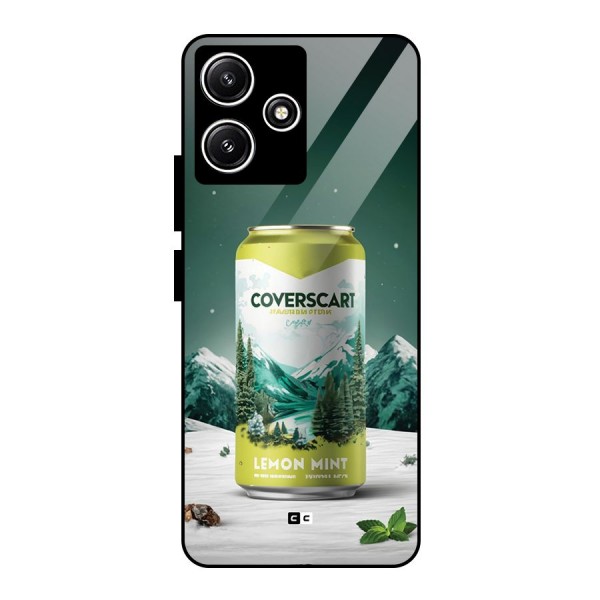 Lemon Mint Glass Back Case for Poco M6 Pro