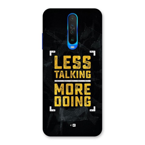 Less Talking Back Case for Poco X2