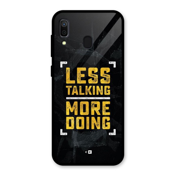 Less Talking Glass Back Case for Galaxy A30