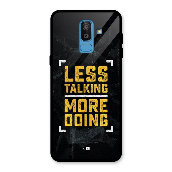 Less Talking Glass Back Case for Galaxy J8