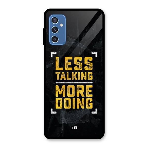 Less Talking Glass Back Case for Galaxy M52 5G