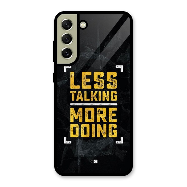 Less Talking Glass Back Case for Galaxy S21 FE 5G