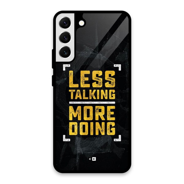 Less Talking Glass Back Case for Galaxy S22 Plus 5G