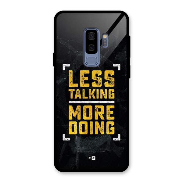 Less Talking Glass Back Case for Galaxy S9 Plus