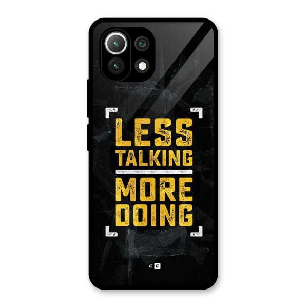 Less Talking Glass Back Case for Mi 11 Lite