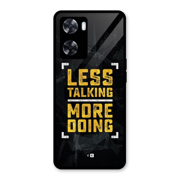 Less Talking Glass Back Case for Oppo A77s