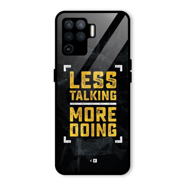 Less Talking Glass Back Case for Oppo F19 Pro