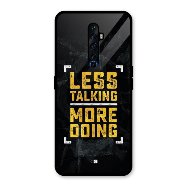 Less Talking Glass Back Case for Oppo Reno2 F