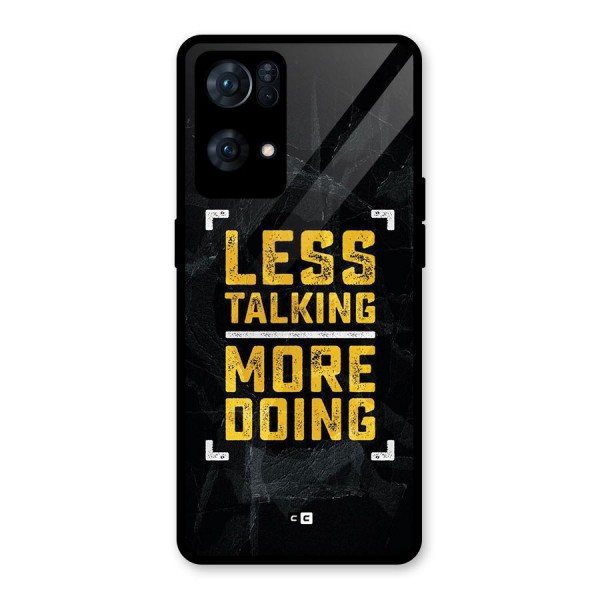 Less Talking Glass Back Case for Oppo Reno7 Pro 5G