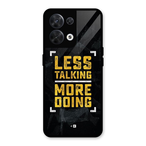 Less Talking Glass Back Case for Oppo Reno8 5G