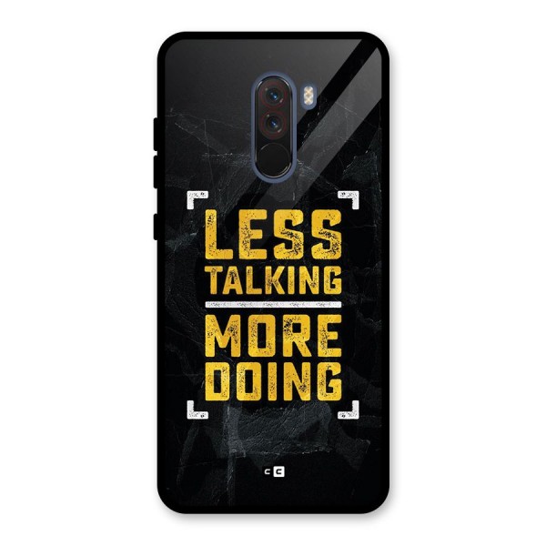 Less Talking Glass Back Case for Poco F1