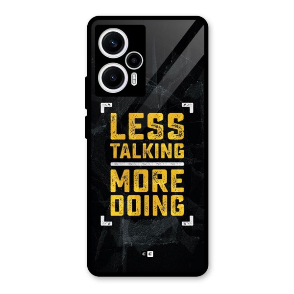 Less Talking Glass Back Case for Poco F5