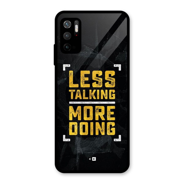 Less Talking Glass Back Case for Poco M3 Pro 5G