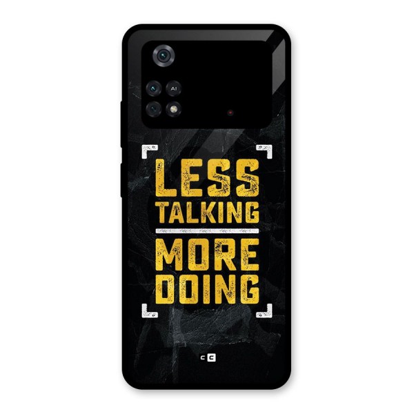 Less Talking Glass Back Case for Poco M4 Pro 4G