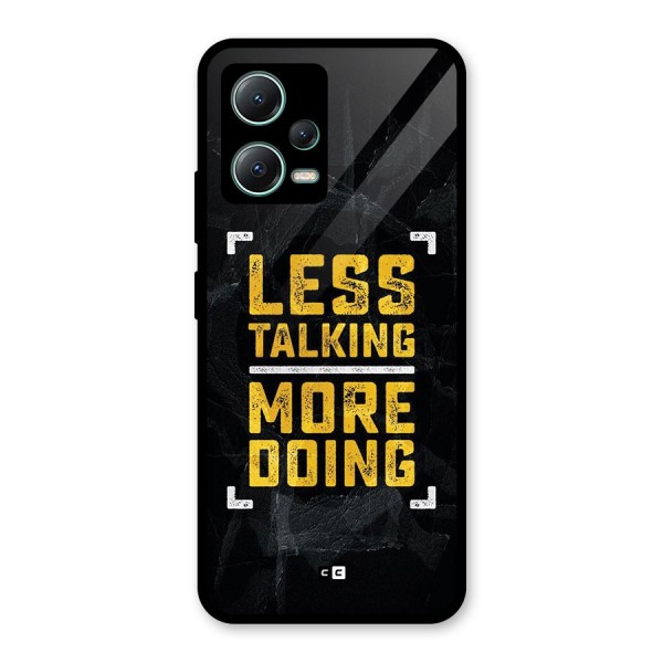 Less Talking Glass Back Case for Poco X5