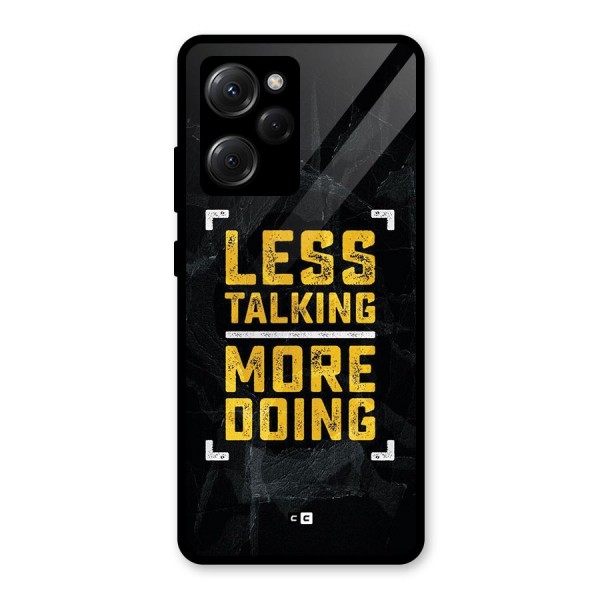 Less Talking Glass Back Case for Poco X5 Pro