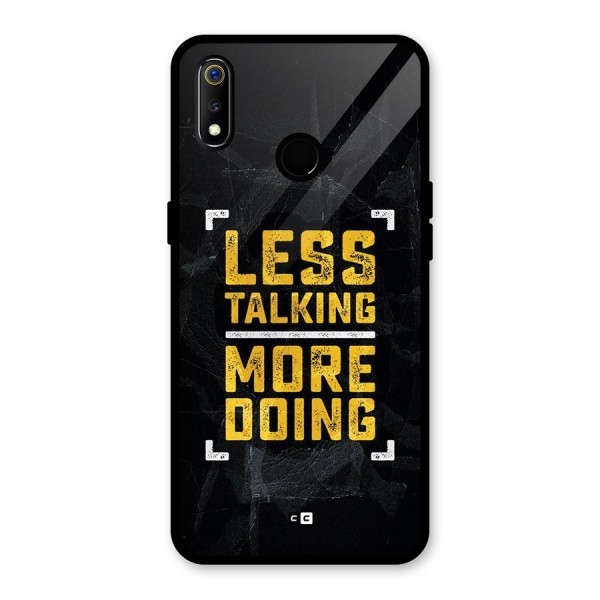 Less Talking Glass Back Case for Realme 3